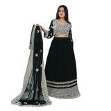 Marwari Georgette Heart-Neck Lehenga