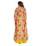 Vibrant Yellow Floral Printed Palazzo Set